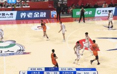 生猛!洛夫顿挤开大卫-詹姆斯 垂直上升单臂暴扣